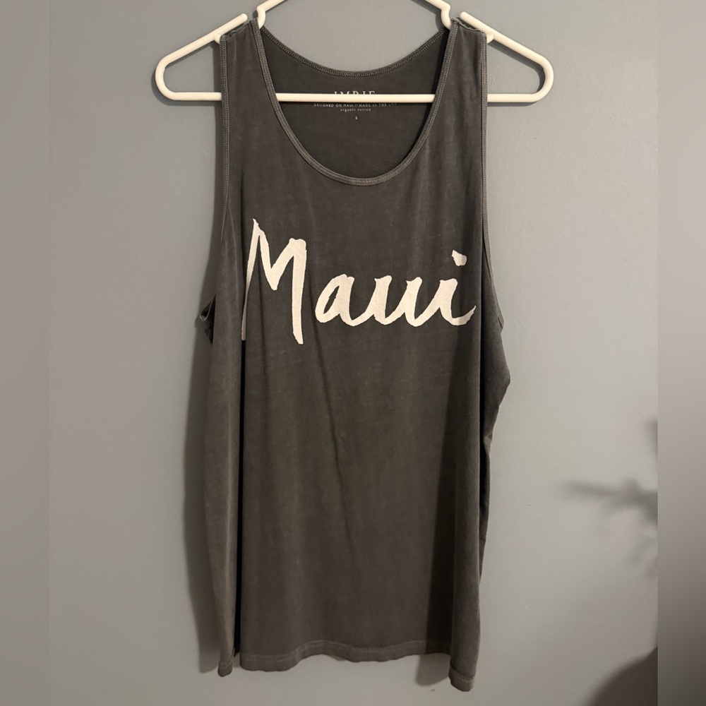 NWOT IMRIE Maui Men’s Small Gray Tank Top
